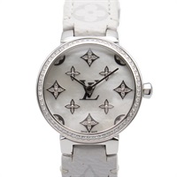ルイ・ヴィトン タンブールスリム ダイヤベゼル 腕時計 時計 レディース QA109