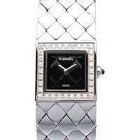 シャネル マトラッセ ダイヤベゼル 腕時計 時計 レディース H0489