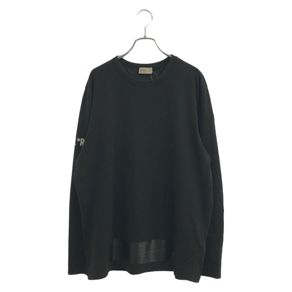 モンクレール　ブラック Mサイズ 長袖　ロンT MONCLER 長袖カットソー Mサイズ 黒 24年モデル】MONCLER モンクレール