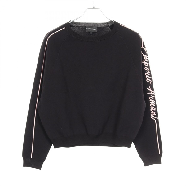 エンポリオ・アルマーニ ロゴ刺繍 ニット 衣料品 トップス レディース 6G2MU3 2M12Z