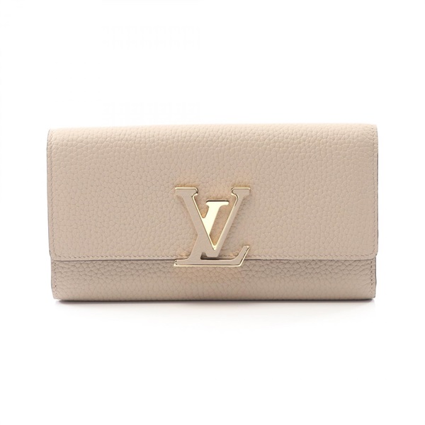 Louis Vuitton ベージュ 長財布　ポルトフォイユ.カプシーヌ ルイ・ヴィトン(LOUIS VUITTON)ルイ・ヴィトン ポルトフォイユ