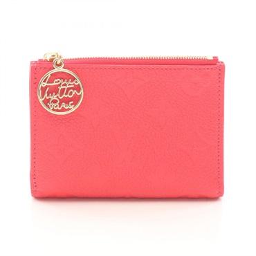 ルイ・ヴィトン ポルトフォイユ リサ モノグラムアンプラント ストロベリーピンク 二つ折り財布 財布 レディース M28271