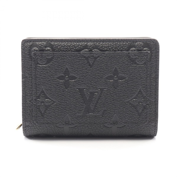 ルイ・ヴィトン ポルトフォイユ クレア モノグラムアンプラント ノワール 二つ折り財布 財布 レディース M80151