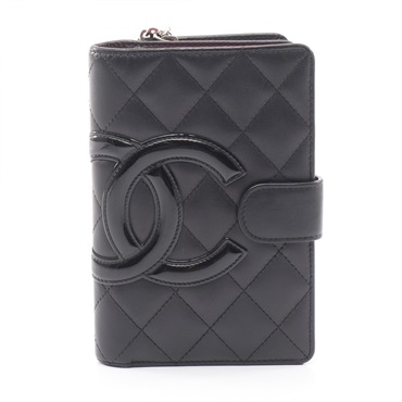 シャネル カンボンライン 二つ折り財布 財布 レディース