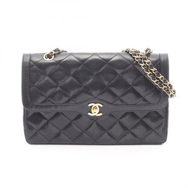 シャネル マトラッセ パリ限定 Wフラップ コンビ金具 ショルダーバッグ バッグ レディース