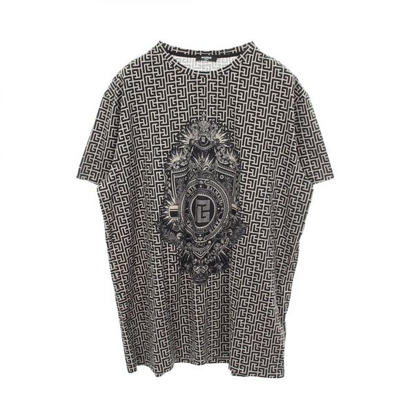 バルマン ロゴ総柄 クルーネック 半袖Tシャツ 衣料品 トップス メンズ