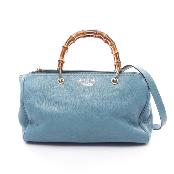 【美品】GUCCI グッチ バンブーショッパー ミディアム 2WAYバッグ グッチ(GUCCI)グッチ バンブー ショッパー ミディアム 2WAY トート