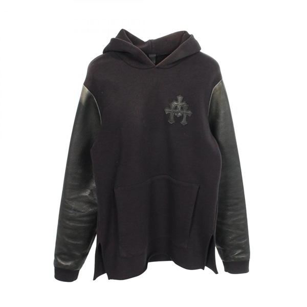 Chrome Hearts クロスレザーパッチ パーカー クロムハーツ(CHROME HEARTS)クロムハーツ セメタリークロスパッチ