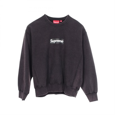 シュプリーム Washed BoxLogo Crewneck ウォッシュ加工 スウェット 衣料品 トップス メンズ