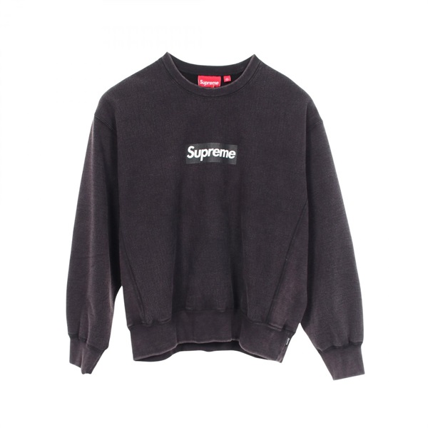 シュプリーム Washed BoxLogo Crewneck ウォッシュ加工 スウェット 衣料品 トップス メンズ