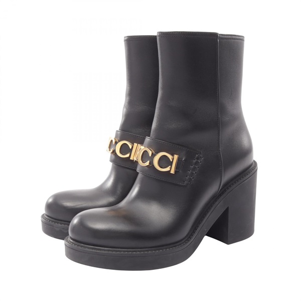 グッチ(GUCCI)グッチ ロゴ ショート ブーツ 靴 レディース