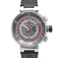 ルイ・ヴィトン タンブールヴォワヤージュ クロノグラフ 腕時計 ウォッチ 腕時計 時計 メンズ Q102C
