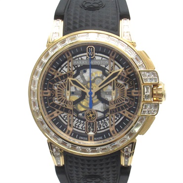 HARRY WINSTON オーシャンクロノ ベゼル/ラグダイヤ 腕時計 ウォッチ