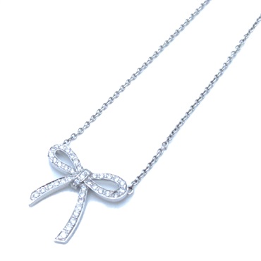ティファニー(TIFFANY＆CO)ティファニー ボウ ネックレスダイヤモンド