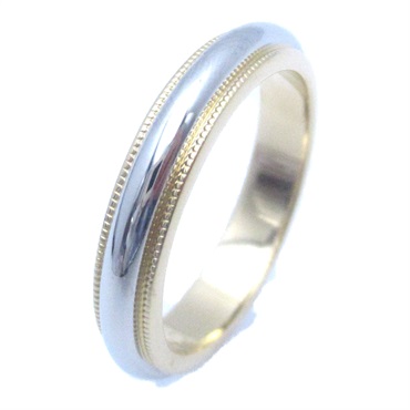 ティファニーミルグレインワイドリング　15号　新品仕上げ　無傷未使用に近い ティファニー(TIFFANY＆CO)ティファニー ミルグレイン リング