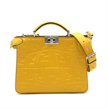 【未使用に近い】フェンディ ピーカブー アイシーユー 2wayビジネスバッグ 黒 フェンディ ピーカブー アイシーユー スモール レザー 2WAY