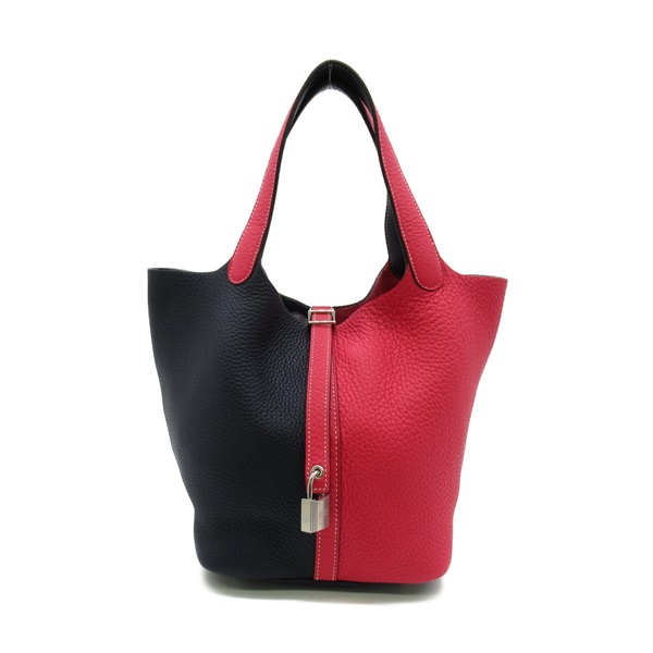 エルメス ピコタンロックMM ブルーニュイ/ローズエクストリーム トートバッグ バッグ レディース