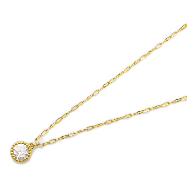 nanaアガットダイヤネックレス K14ダイヤモンドネックレス（0.1ct）｜ネックレス｜アガット