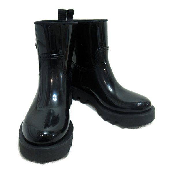 ロ*ベ様 モンクレールレディースブーツ ブラック Kickstreamレインブーツ : ブーツ 向けの レディース