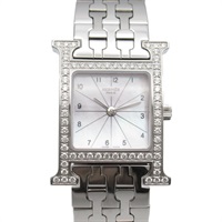 エルメス Hウォッチ ダイヤベゼル 腕時計 時計 レディース HH1.230