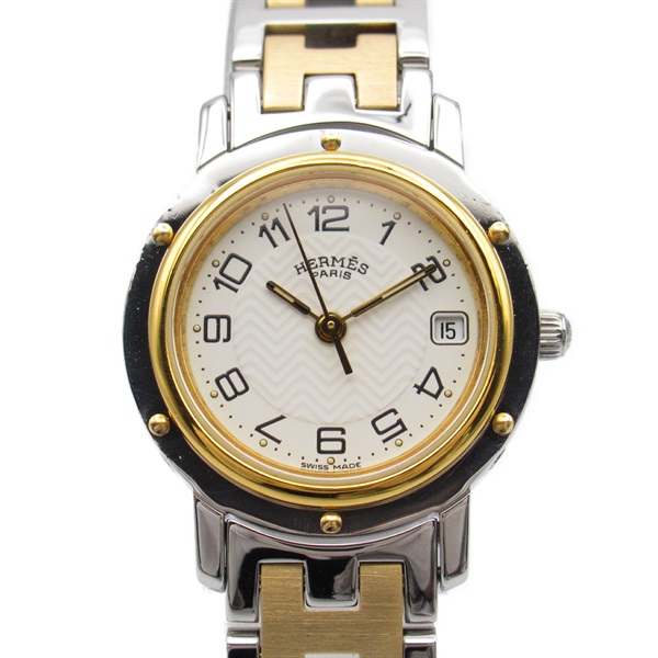 エルメス(HERMES)エルメス クリッパーコンビ 腕時計 時計 レディース