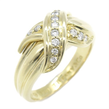 ティファニー リング シグネチャー ティファニー シグネチャーリング 10号 18KYG・925シルバー w