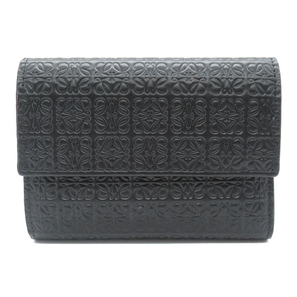 中古良品】ロエベ(LOEWE) 黒い トライフォールドウォレット 三つ折り財布 124.12AB41 ベージュ【ランク:A】 中古良品】ロエベ(LOEWE) 黒い トライフォールドウォレット 三つ折り財布 124.12AB41 ベージュ【ランク:A】