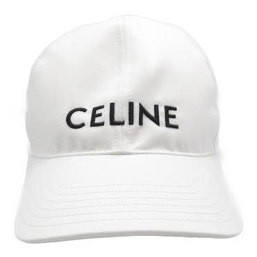新品未使用　CELINE ホワイト ベースボールキャップ セリーヌ(CELINE)セリーヌ ベースボールキャップ キャップ 帽子