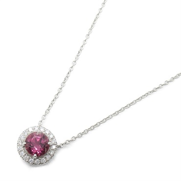 ティファニー 大粒 ピンク トルマリン フラワー ネックレス HH342 ティファニー(TIFFANY＆CO)ティファニー ピンクトルマリン ダイヤ