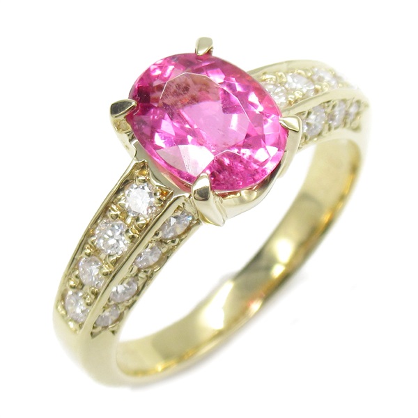 ジュエリー ピンクトルマリン ダイヤモンド リング リング・指輪