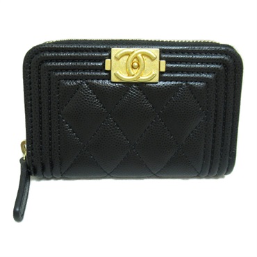 USED CHANEL ボーイシャネル キャビアスキン  カードケース シャネル(CHANEL)ボーイシャネル カードケース｜2101217695824