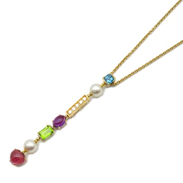 ブルガリ BVLGARI ネックレス ピラミデ ブルートパーズ イエローゴールド 楽天市場】ブルートパーズ（ブランドブルガリ）（ネックレス