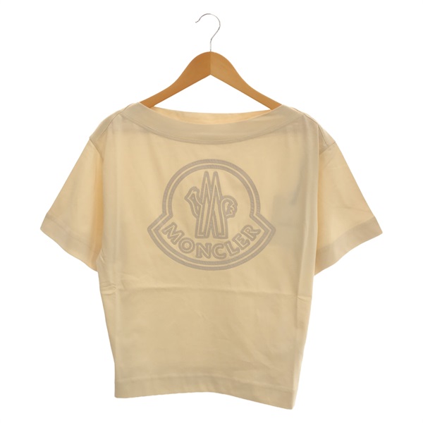 モンクレール MONCLER 半袖Tシャツ 衣料品 トップス コットン レディース ホワイト系 【中古】 MONCLER - MONCLER モンクレール 半袖Tシャツの通販 by RECLOラクマ店
