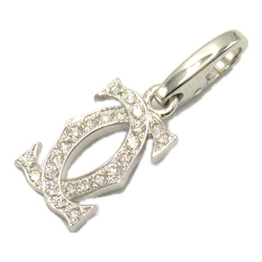 カルティエ(CARTIER)カルティエ 2C ダイヤ チャーム ペンダントトップ