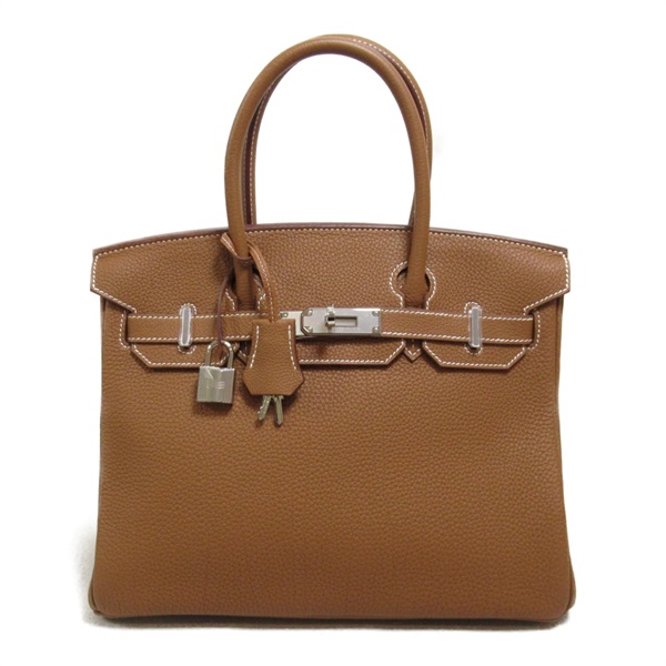 美品 ブラウンレザー ハンドバッグ バーキン30 エルメス(HERMES)エルメス バーキン30 ハンドバッグ ハンドバッグ