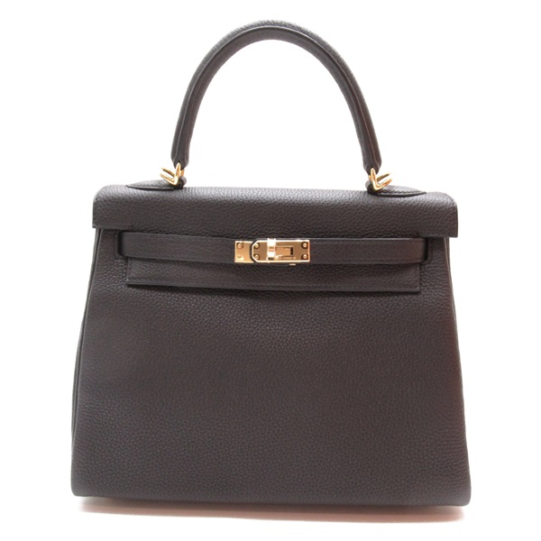 エルメス(HERMES)エルメス ケリー25 ブラック ハンドバッグ  