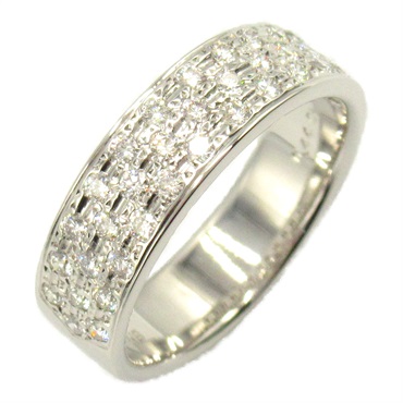 美品!ミキモトMIKIMOTOダイヤモンドパヴェリングK18WG指輪1ct超 ミキモト(MIKIMOTO)ミキモト パヴェダイヤ リング リング・指輪