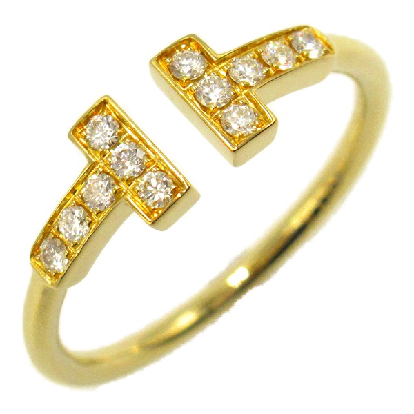 ティファニー Tワイヤー ダイヤモンド リング 750 K18 イエロー 現行品