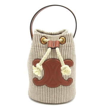 セリーヌ(CELINE)セリーヌ ティーン ドローストリング ストライプ