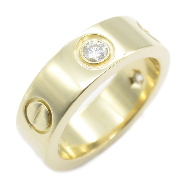 カルティエラブリング　3Pダイヤ　美品 LOVE（Cartier） カルティエ ラブリング 3Pダイヤモンド ハーフ