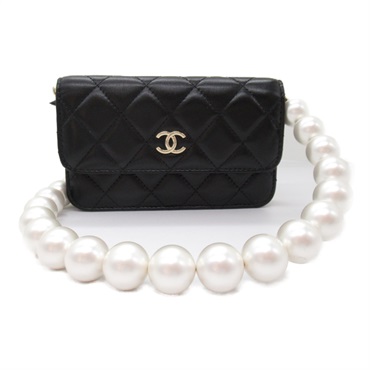 シャネル(CHANEL)シャネル ミニマトラッセ パールチェーンショルダー