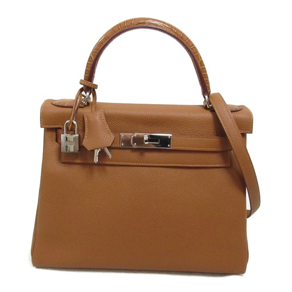 エルメス(HERMES)エルメス ケリータッチ28 ゴールド ハンドバッグ 内