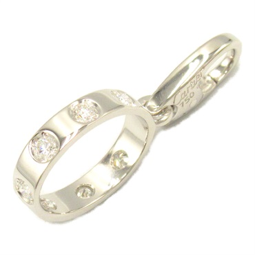 カルティエ　ラブ　チャーム　ペンダントトップ　WG ネックレス付き　ツツミ CARTIER カルティエ ラブ チャーム フル ダイヤモンド