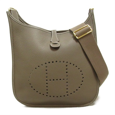 ❤️エルメス　エブリン ❤️ショルダーバッグ エトゥープ　スカーフ　馬ストラップ付 HERMES - 値下げ！新品未使用 エルメス ミニエヴリン エトゥープ