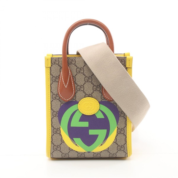 GUCCI GGスプリーム インターロッキングG ミニ ショルダーバッグ