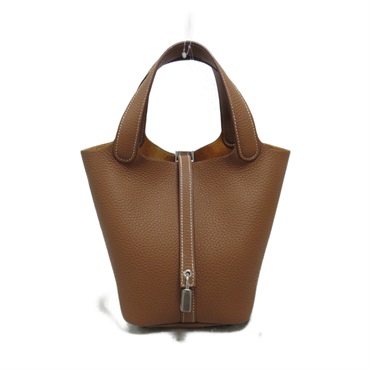 エルメス(HERMES)エルメス ピコタンロックPM ゴールド ハンドバッグ
