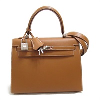 エルメス(HERMES)エルメス ケリー25 ゴールド ハンドバッグ 外縫い  