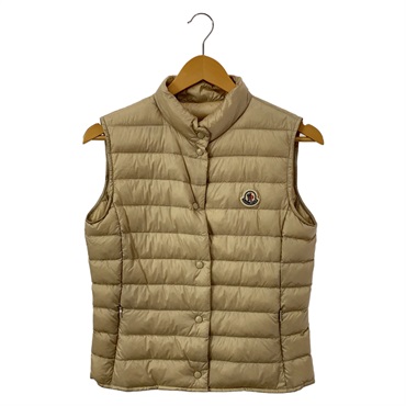 ファー紛失　モンクレール ダウンベスト 正規品 MONCLER (モンクレール) フード収納 フルジップ ダウンベスト