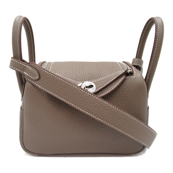 エルメス(HERMES)エルメス リンディミニ エトゥープ 2wayショルダー 