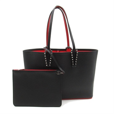 M*i様 【値下げ交渉OK】ルブタン　トートバッグ　黒　赤 M*i様 【値下げ交渉OK】ルブタン トートバッグ 黒 赤 - メルカリ